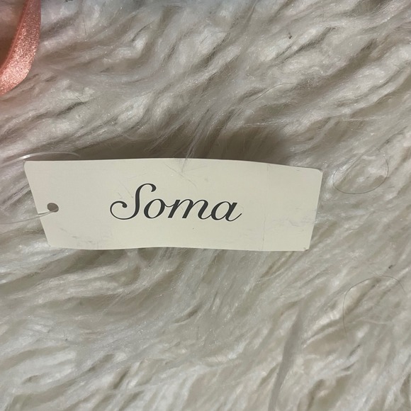 NWT Soma Sheer Lace Floral Romantic  Lingerie Unlined Underwire Bra Orange 40DD - Picture 3 of 5